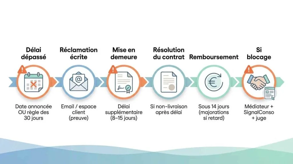 politiques de remboursement en cas de non-livraison